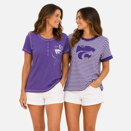 Kansas State Wildcats Striped Tee