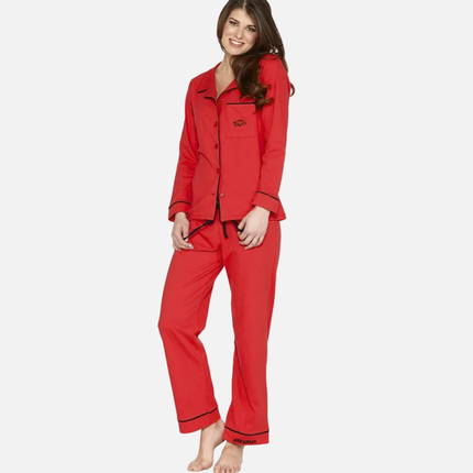 Arkansas Razorbacks Pima Cotton Pajama Set