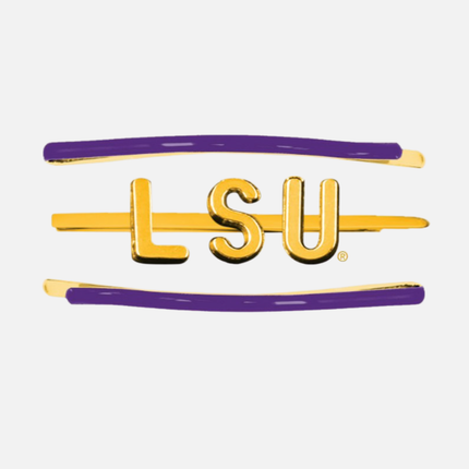 LSU Tigers Ina 3 Piece Bobby Pin Set