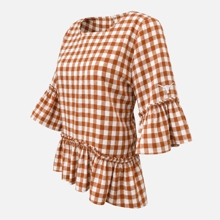 Texas Longhorns Finley Ruffle Top