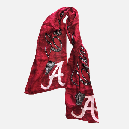Alabama Crimson Tide Houndstooth Script Scarf
