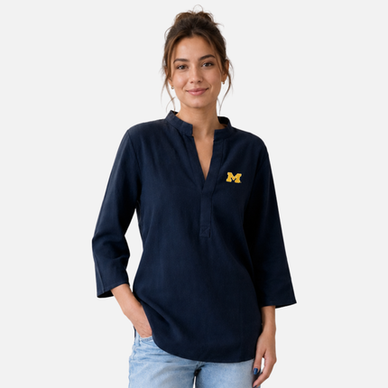 Michigan Wolverines Harper Tunic Blouse
