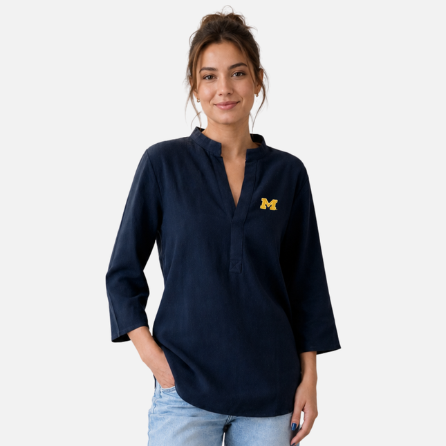 Michigan Wolverines Harper Tunic Blouse