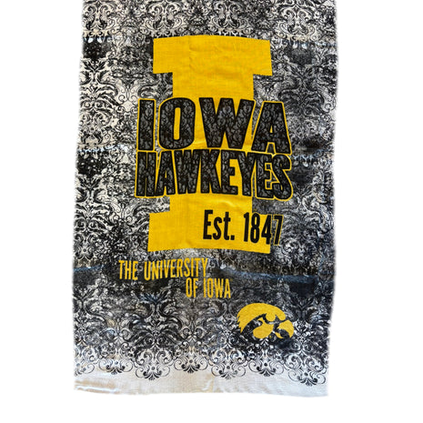 Iowa Hawkeyes Lace Print Scarf