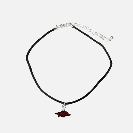 Arkansas Razorbacks Satin Choker Logo Necklace