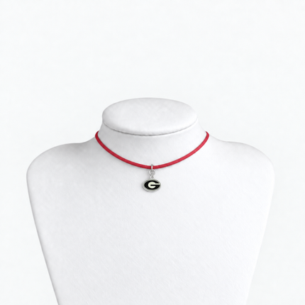 Georgia Bulldogs Satin Choker Logo Necklace