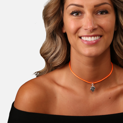 Oklahoma State Cowboys Satin Choker Logo Necklace
