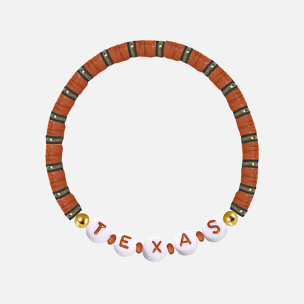 Texas Longhorns Beaded Bracelet Set