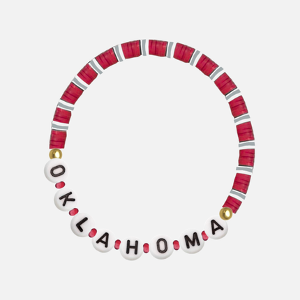 Oklahoma Sooners Beaded Bracelet Set
