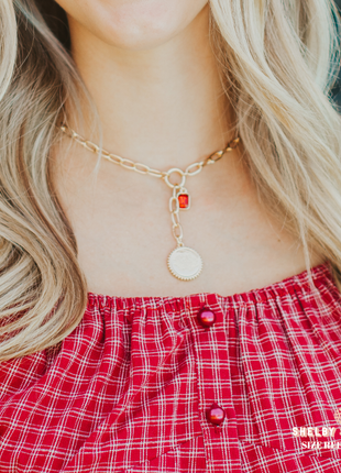 Ohio State Buckeyes Sedum Necklace