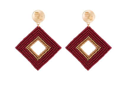 Florida State Seminoles Hand Beaded Weaver Earrings
