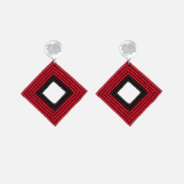 South Carolina Gamecocks Hand Beaded Weaver Earrings
