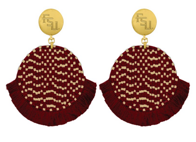 Florida State Seminoles Hand Beaded Remi Earrings