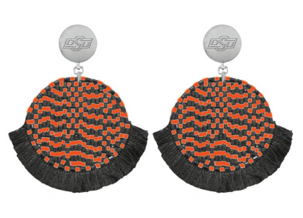Oklahoma State Cowboys Hand Beaded Remi Earrings