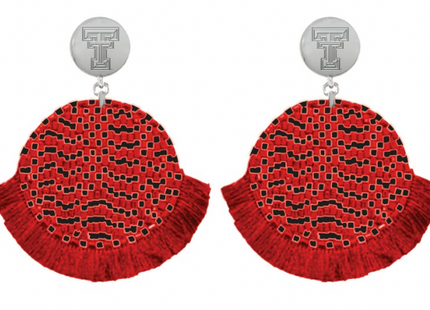 Texas Tech Remi Hand Beaded Earrings