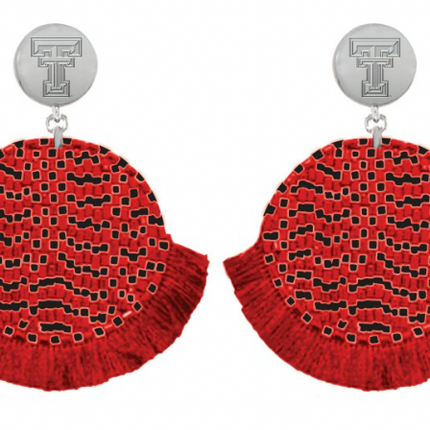 Texas Tech Remi Hand Beaded Earrings