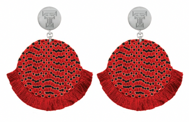 Texas Tech Remi Hand Beaded Earrings