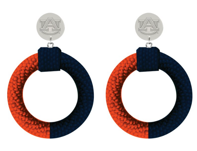 Auburn Tigers Skye Hand Beaded Earrings