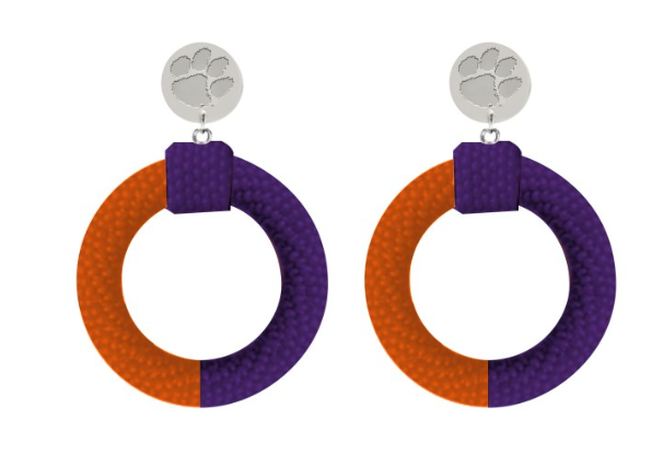 Clemson Tigers Skye Hand Beaded Earrings