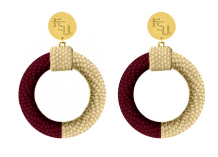 Florida State Seminoles Skye Hand Beaded Earrings