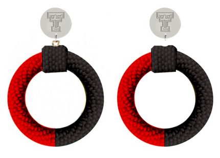 Texas Tech Red Raiders Skye Hand Beaded Earrings