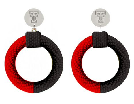 Texas Tech Red Raiders Skye Hand Beaded Earrings