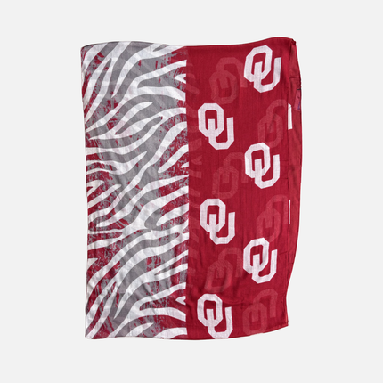 Oklahoma Sooners Animal Logo Print Infinity Scarf