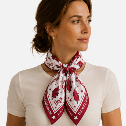 Arkansas Razorbacks Moona Hair Square/Scarf