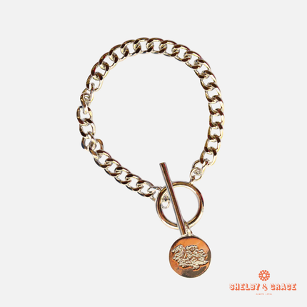South Carolina Gamecocks Pennylane Bracelet (Gold)