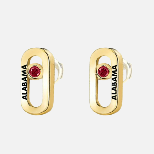 Alabama Crimson Tide Allium Earrings