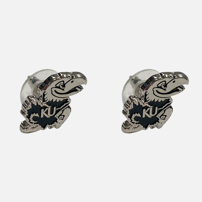 Kansas Jayhawks Logo Stud Earrings