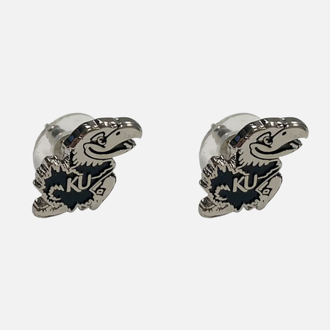 Kansas Jayhawks Logo Stud Earrings