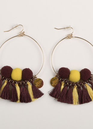 Florida State Seminoles Maci Multi Tassel Earrings