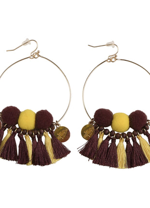 Florida State Seminoles Maci Multi Tassel Earrings