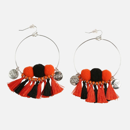 Oklahoma State Cowboys Multi Tassel Earrings