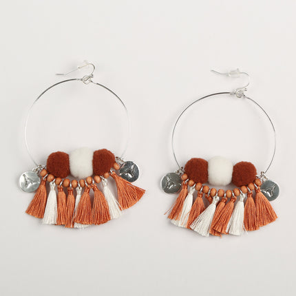 Texas Longhorns Multi Tassel Earrings