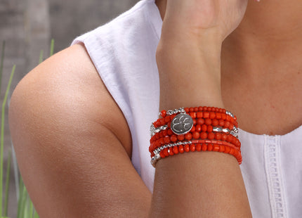 Clemson Tigers Mackenzie Wrap Bracelet