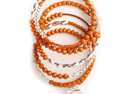 Texas Longhorns Beaded Stretch Bracelet