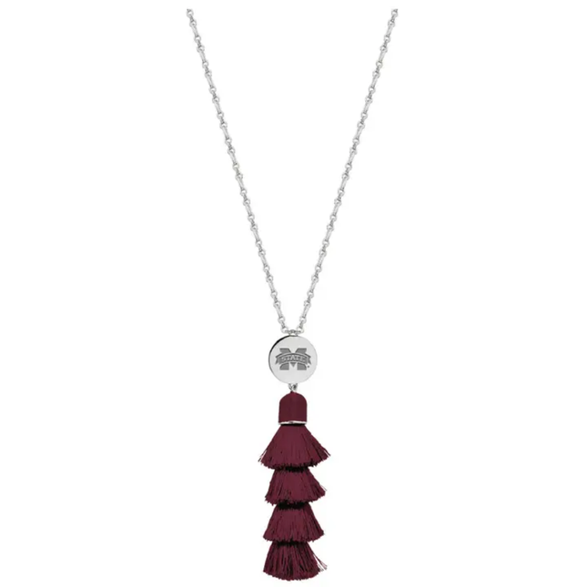 Mississippi State Bulldogs Tara Tassel Necklace