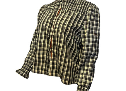 Oklahoma State Cowboys Ayla Plaid Top