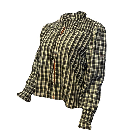 Oklahoma State Cowboys Ayla Plaid Top