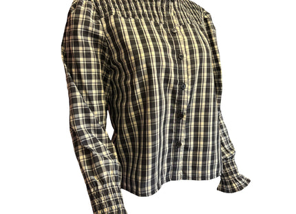 Oklahoma State Cowboys Ayla Plaid Top