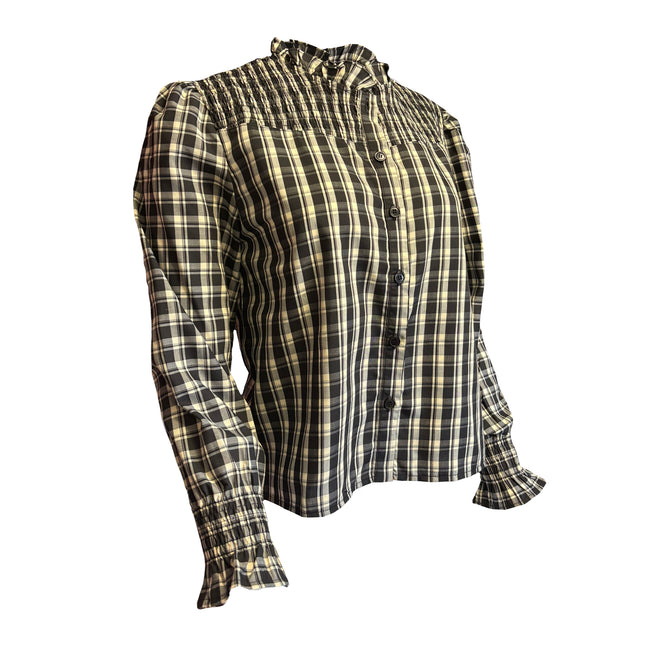 Oklahoma State Cowboys Ayla Plaid Top