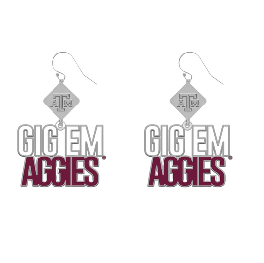 Texas A&M Della Earrings