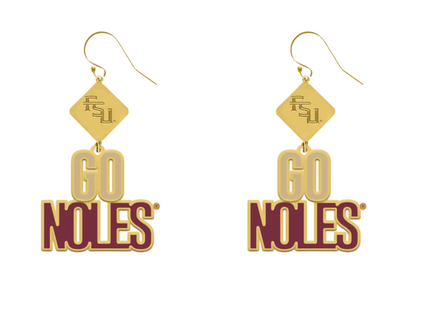 Florida State Seminoles Della Earrings