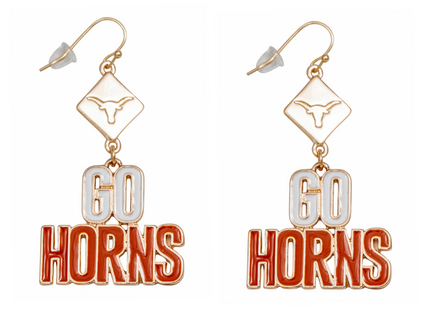 Texas Longhorns Della Earrings