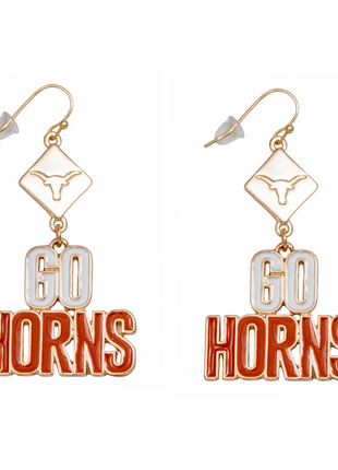 Texas Longhorns Della Earrings
