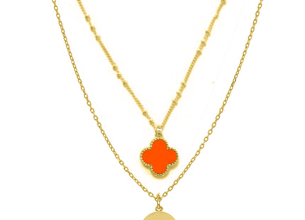 Oklahoma State Clover Necklace
