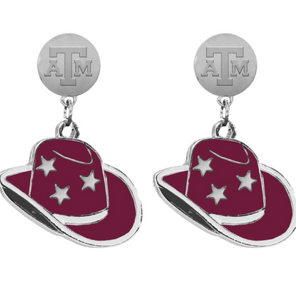 Texas A&M Stetson Earrings