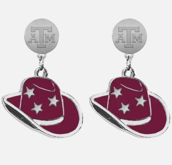 Texas A&M Stetson Earrings